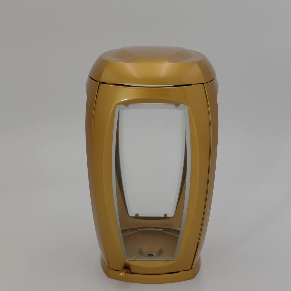 Náhrobný lampáš L5 – bronz, štvorhranný