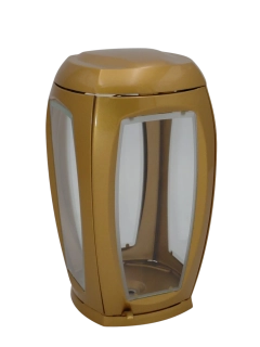Náhrobný lampáš L5 – bronz, štvorhranný